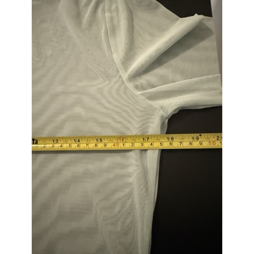 CALIA Draped Funnel Long Sleeve Top Womens Large Smoked Turquoise NWT $58 - Picture 6 of 6